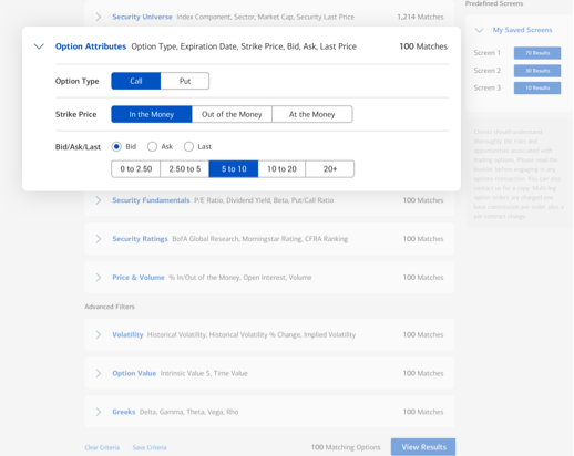 Options Trading Online With Merrill Edge Self Directed Investing